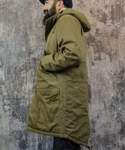 Universal Works - CW Parka In Dusky Green Aero Wax Cotton Outerwear&jackets