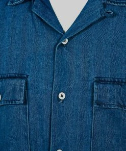 Shirts&Overshirts Universal Works - Worker Shirt In Washed Indigo Herringbone Denim 9 Shirts&Overshirts Universal Works - Worker Shirt In Washed Indigo Herringbone Denim