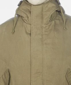 Universal Works - CW Parka In Dusky Green Aero Wax Cotton Outerwear&jackets