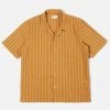 Universal Works - Road Shirt In Mustard Maui Stripe