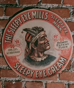 Antiques Antiques&Collectibles Vintage The Sleepy Eye Mills Minnesota Flour Barrel Label