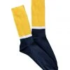 The Rugged Society Socks Heritage9.1 - Strati - Dark Blue And Yellow