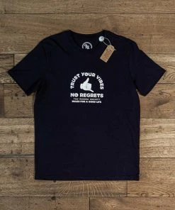 The Rugged Society - Trust Your Vibes, No Regrets Tee - Blue Navy