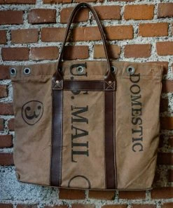 Actawl X The Rugged Society - Reworked Vintage US Mail Heavy Canvas Tote Carrier Bag