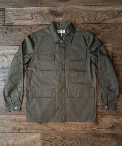 Universal Works - MW Fatigue Jacket In Light Olive Twill