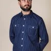 Benzak - BWS-02 UTILITY SHIRT 9 Oz. Wabash Indigo Selvedge Canvas