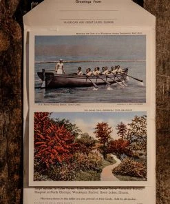 Antiques 1930/40's Lot N°4 - 3 Linen Souvenir Postcard Folders Antiques&Collectibles