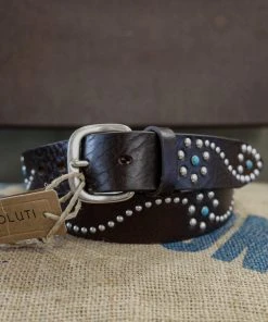 Alberto Luti - Type 901/35 Leather Belt In Dark Brown New