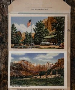 Antiques 1930/40's Lot N°4 - 3 Linen Souvenir Postcard Folders Antiques&Collectibles