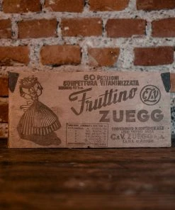 Antiques 1950's "Fruttino Zuegg" Wooden Box Antiques&Collectibles